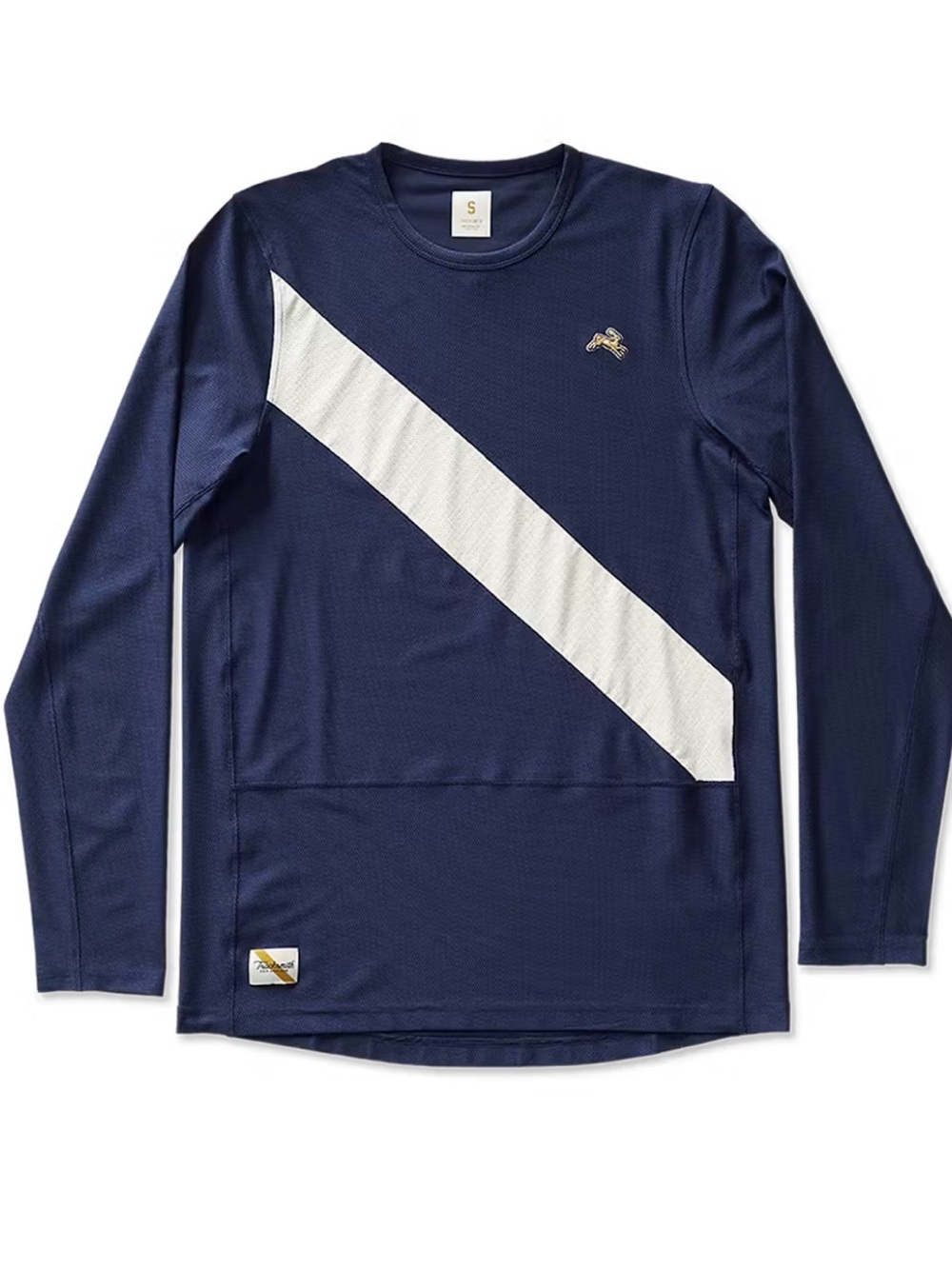 Tracksmith Van Cortlandt Long Sleeve Running Shirt Navy Men’s XS